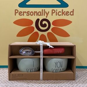 Rae Dunn I SCREAM & YOU SCREAM Ice Cream Set